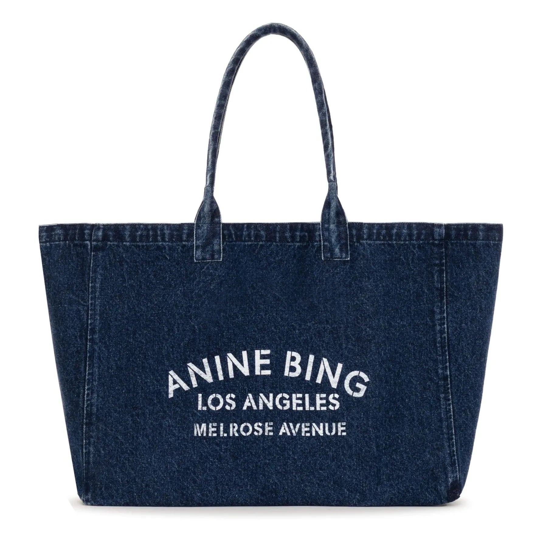 Anine Bing - Leo Denim Tote Çanta | Mavi