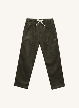 Bonton - Datcha Fitilli Kadife Pantolon | Haki