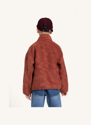 Smallable Kid - Sherpa Smooth Jacket | Brick Red