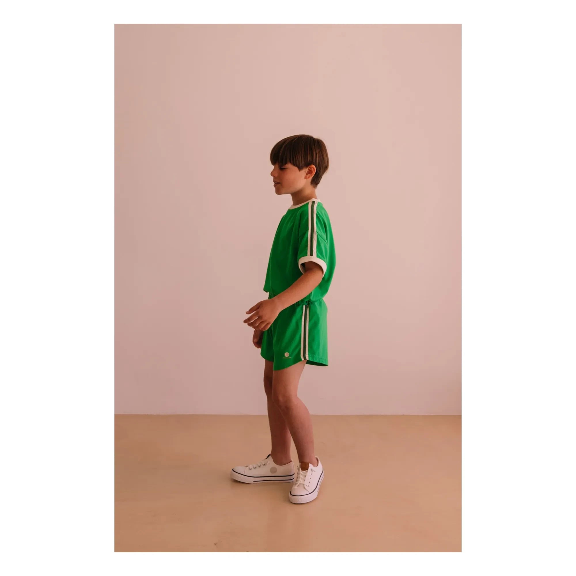 We Are Kids - Taylor Kontrast Organik Pamuk Tişört | Meadow Green