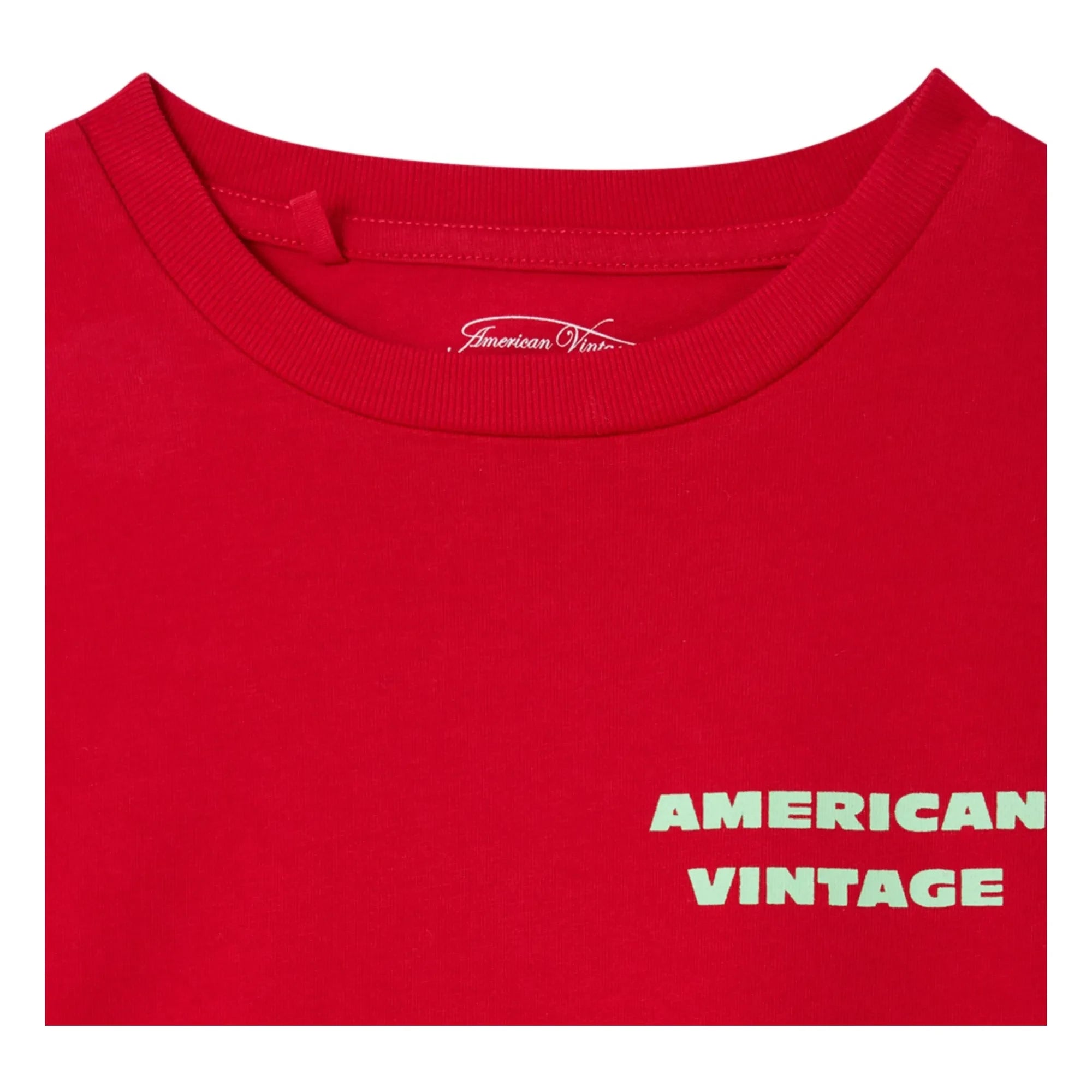 American Vintage - Fizvalley Running Club T-Shirt | Pomegranate