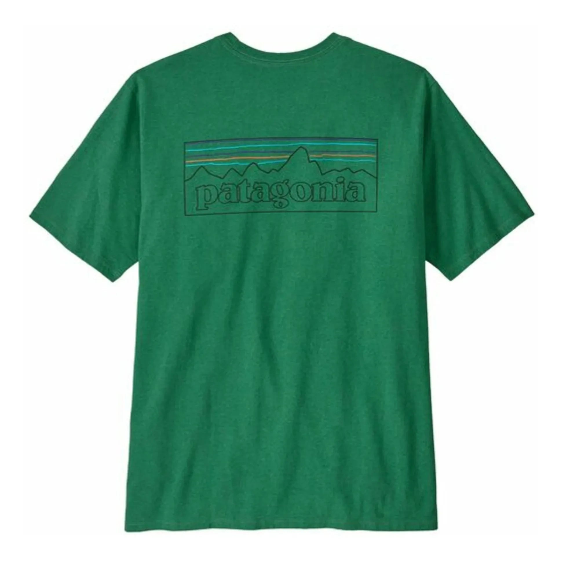 Patagonia - T-shirt P-6 Logo Responsibly Made from Recycled Fibers | Chrome Green