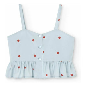 The Animals Observatory - Organic Cotton Quail Top | Light Blue