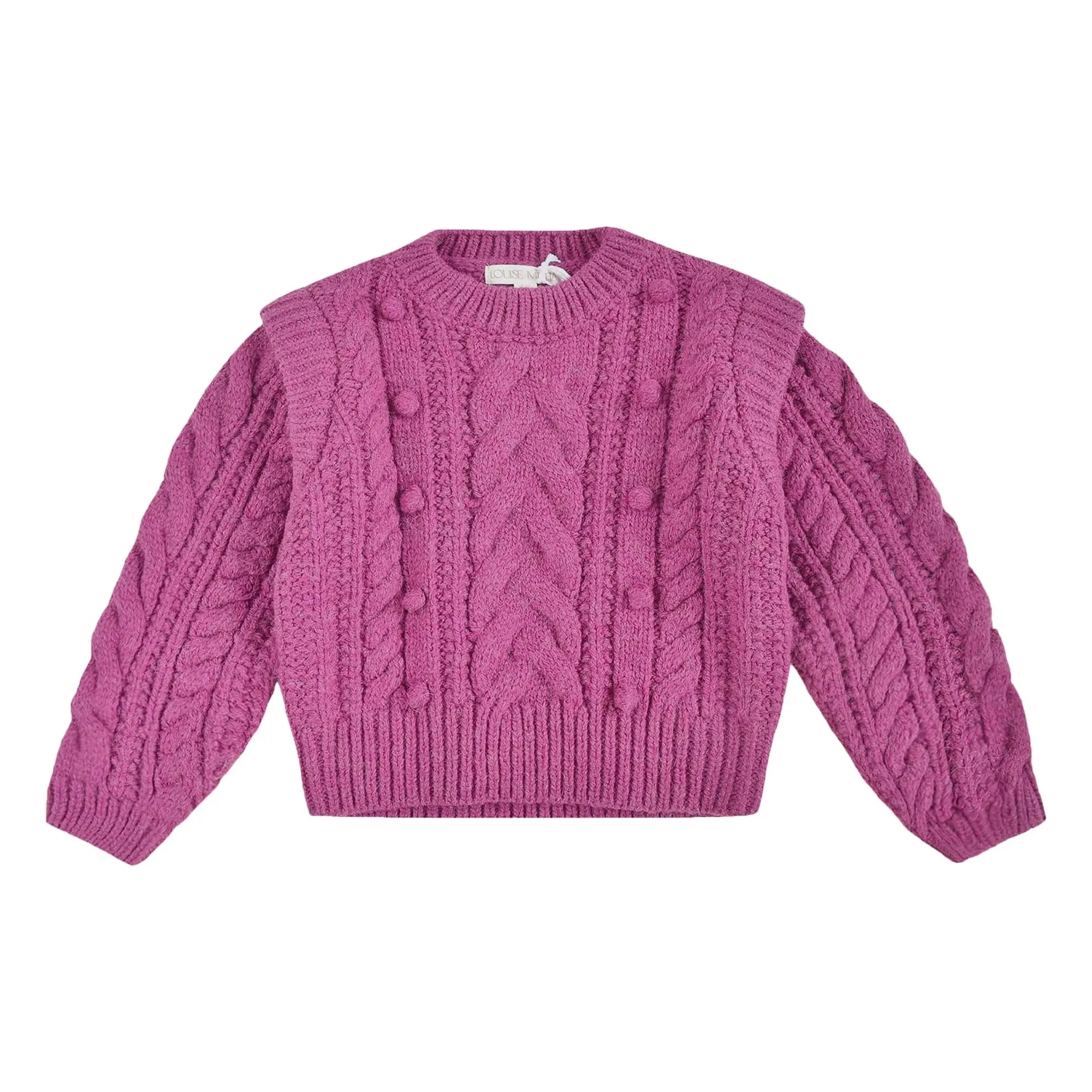 Louise Misha - Anikalia Wool Cable Sweater | Framboise
