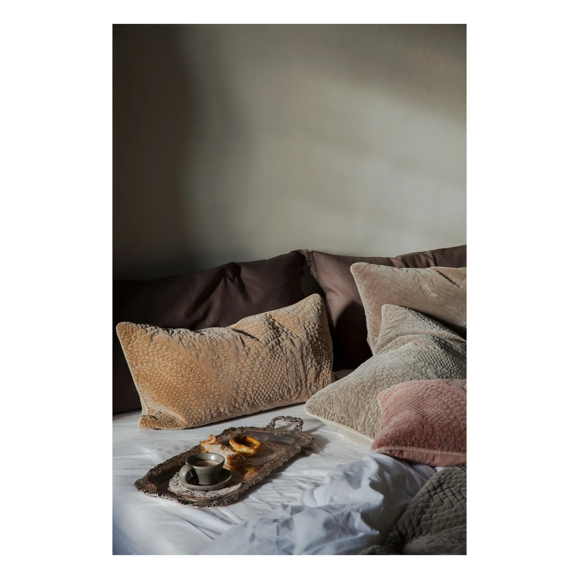 Olsson & Jensen - Sara Velvet Pillow Cover | Powder