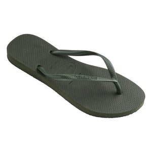 Havaianas - Thin Toe Post Flip Flops | Olive Green