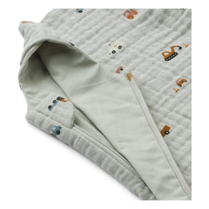 Liewood - Flora Organic Cotton Sleep Sack | Silver Gray