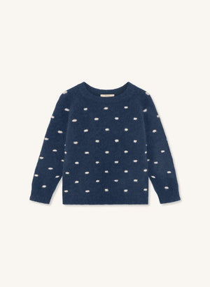 Fliink - navy star polka dot sweater