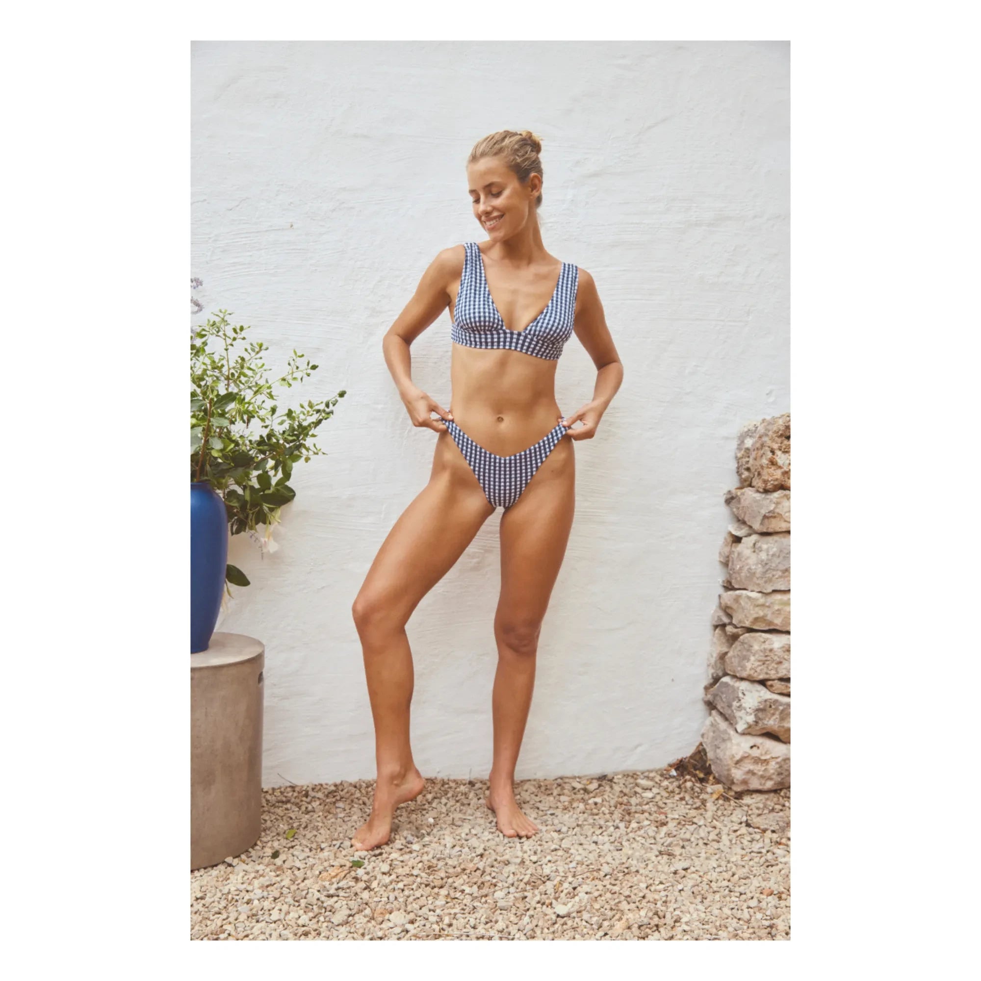 Anja Paris - Bas de Maillot Le Canon Vichy | Navy