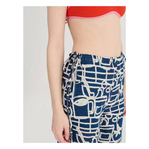 Bobo Choses - Cookery Festival Organic Cotton Pants | Navy Blue