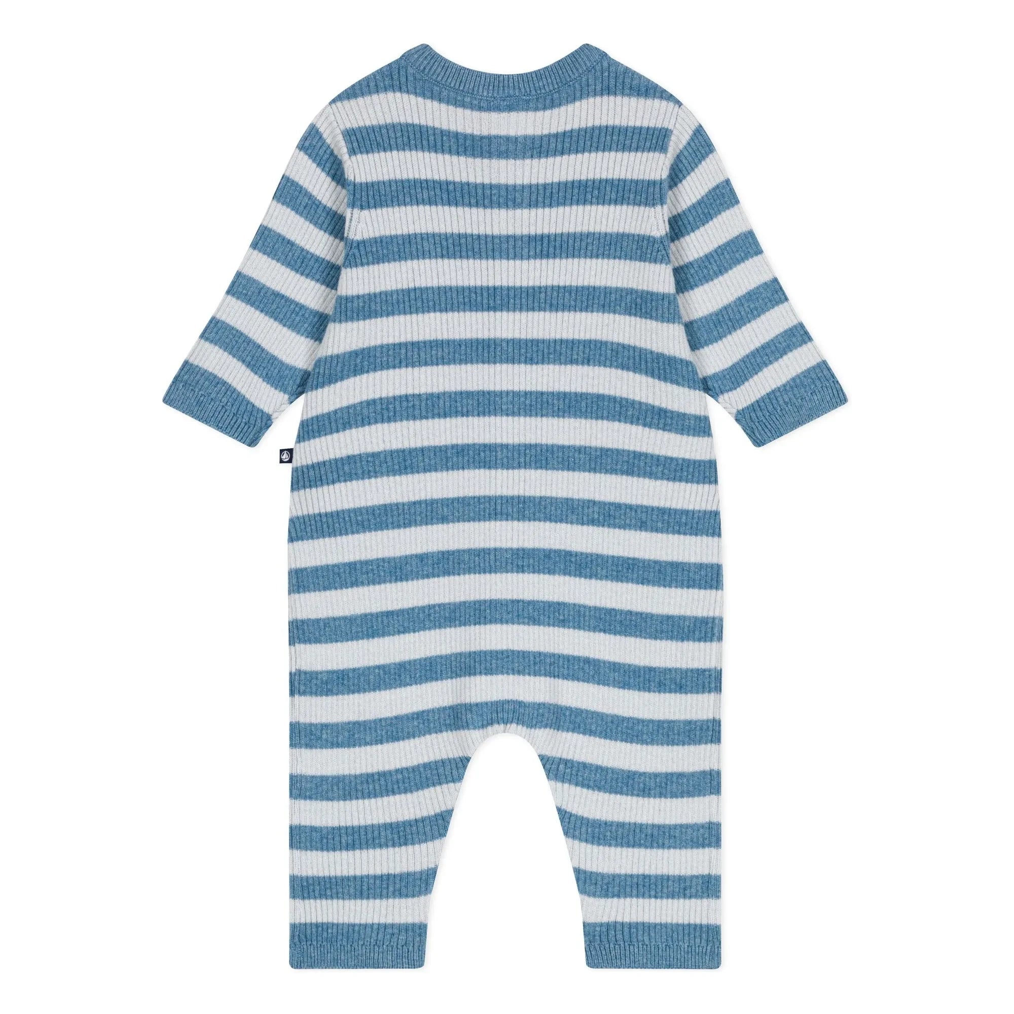 Petit Bateau - Çizgili Yün Tulum | Mavi