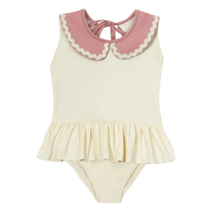 Mipounet - Claudine Collar Swimsuit Olie | Powder Pink