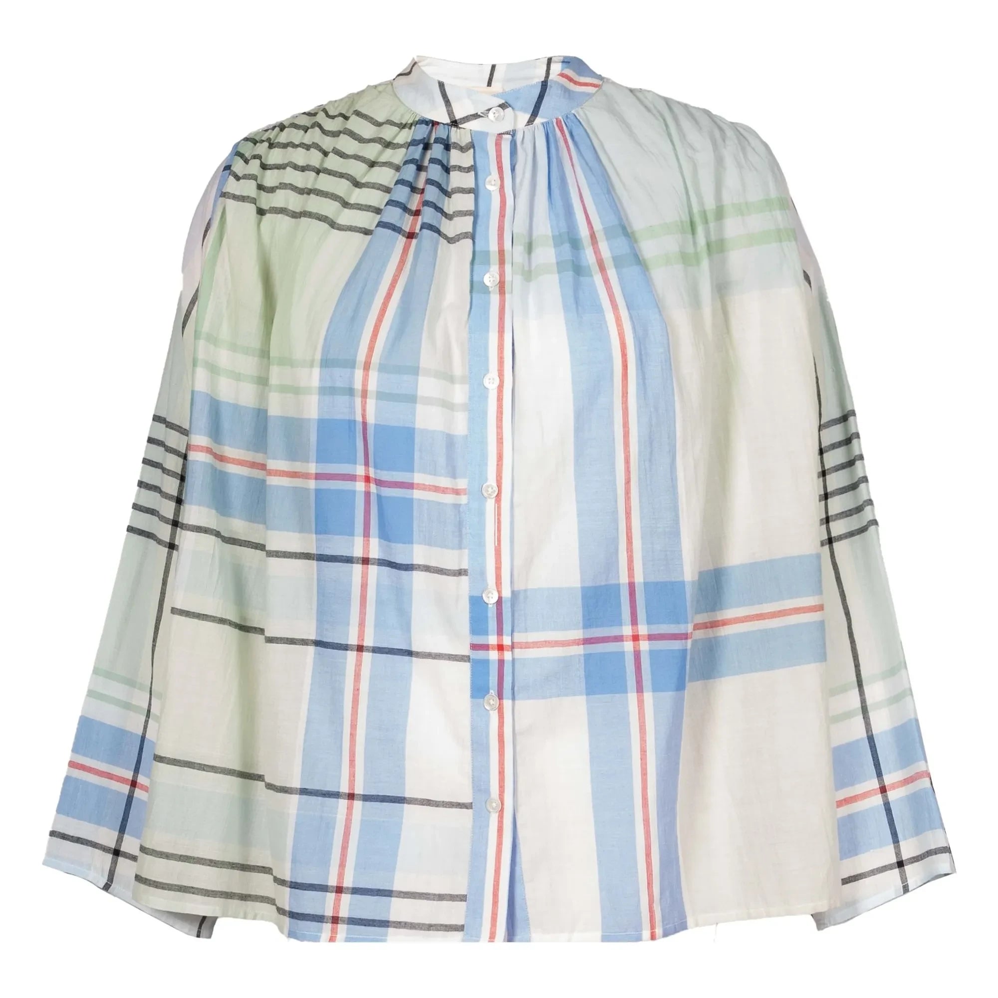 Virginie de Vinster - Hokkaido Checkered Blouse | Blue