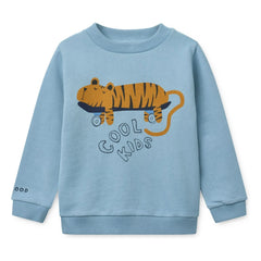Liewood - Thora Tiger Organic Cotton Sweatshirt | Blue