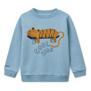 Liewood - Thora Tiger Organic Cotton Sweatshirt | Blue