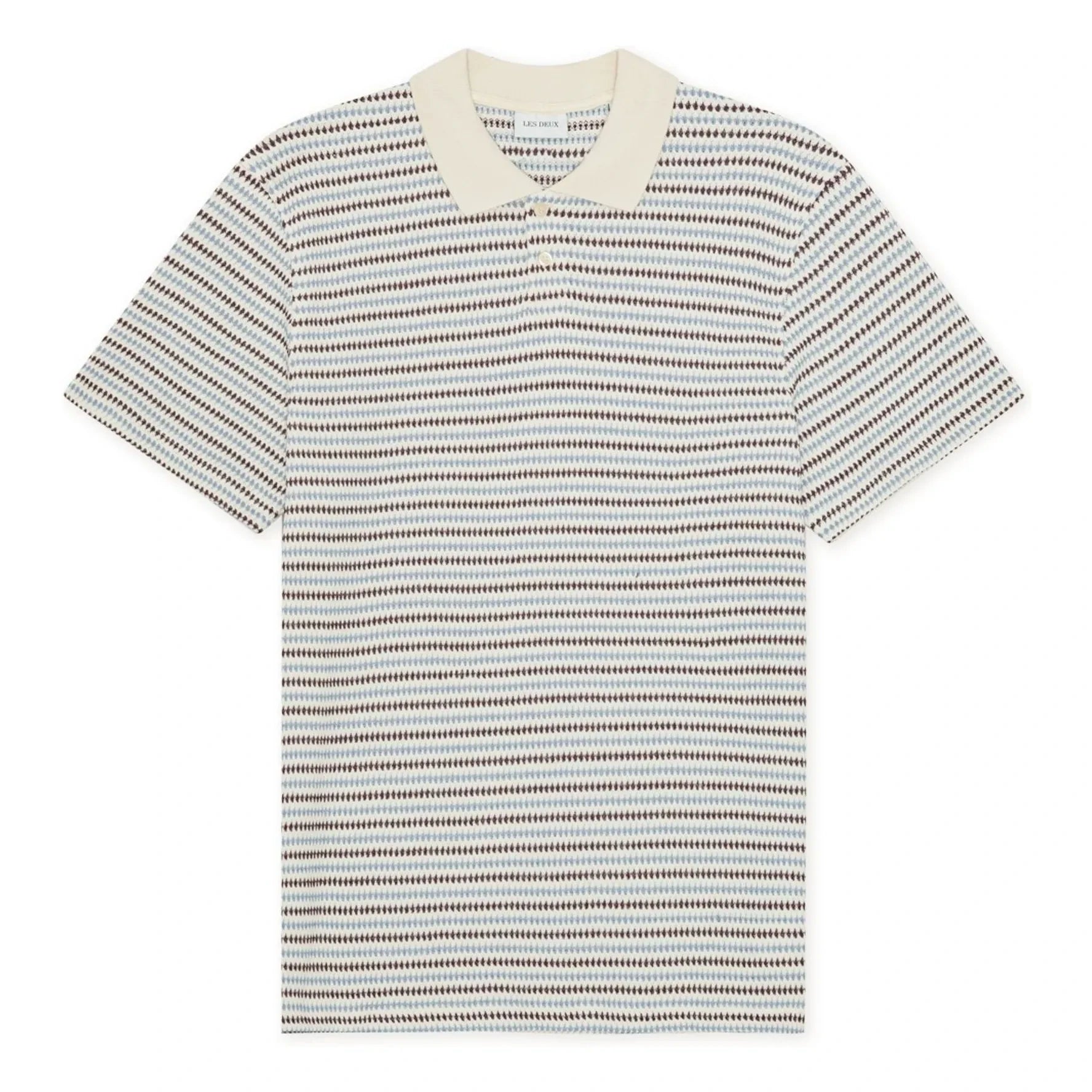 Les Deux - Striped Polo | Off-white