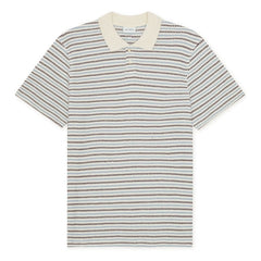 Les Deux - Striped Polo | Off-white