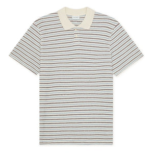 Les Deux - Striped Polo | Off-white