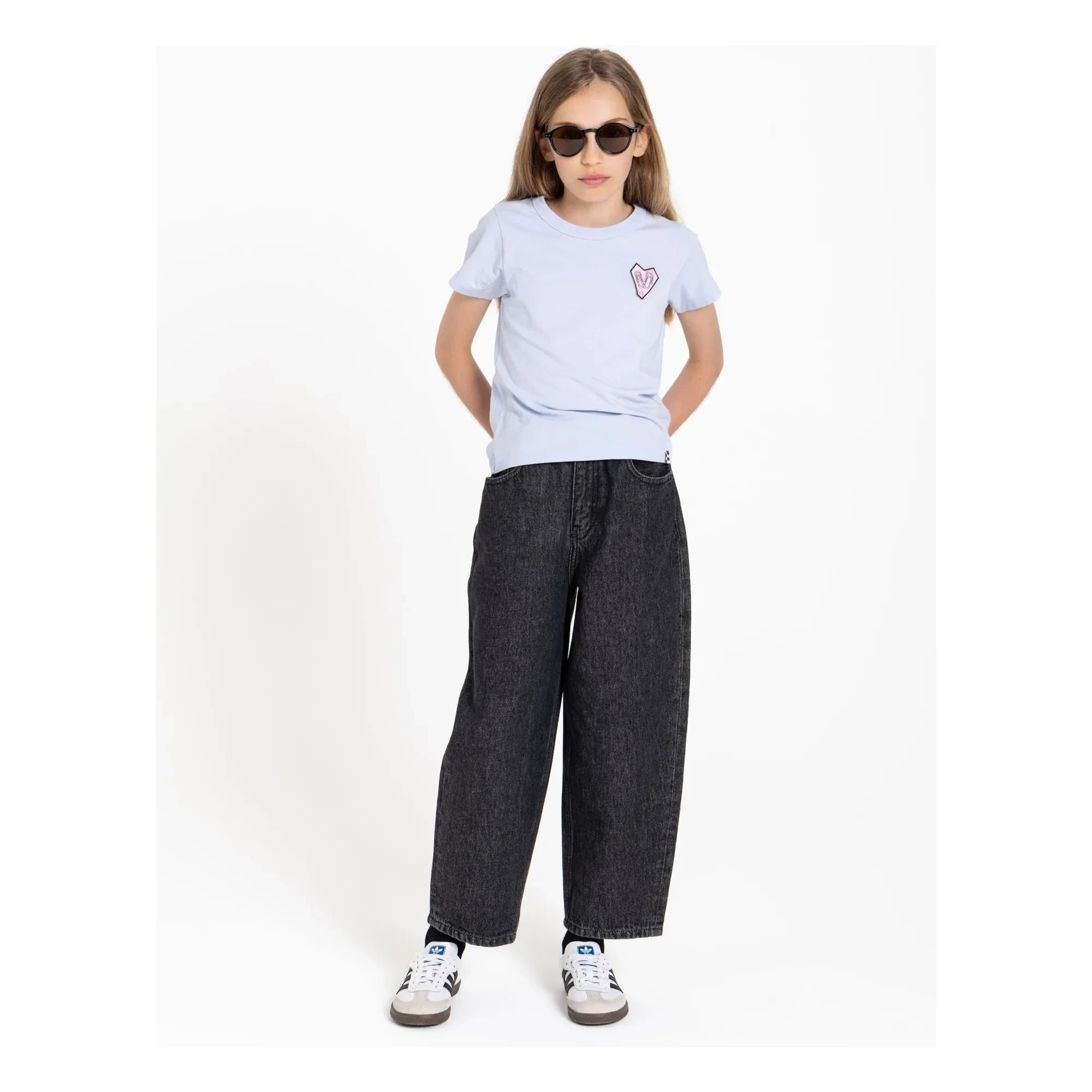 Finger in the nose - Enid Organic Cotton T-shirt | Steel