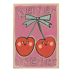 Studio Loco - Large Cherry Poster | Pink
