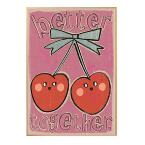Studio Loco - Large Cherry Poster | Pink