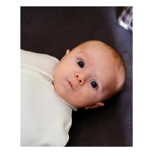 Tante Reine - Pointelle Swaddle Sleep Suit | Ecru