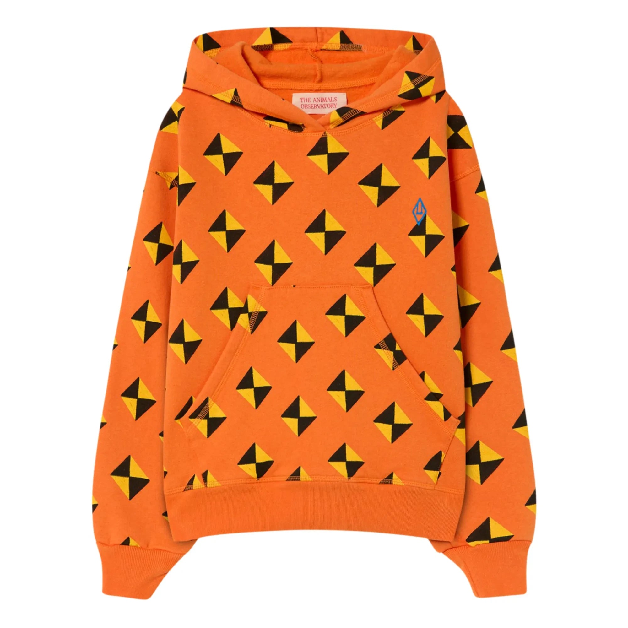 The Animals Observatory - Beaver Losange Kapüşonlu Sweatshirt | Turuncu