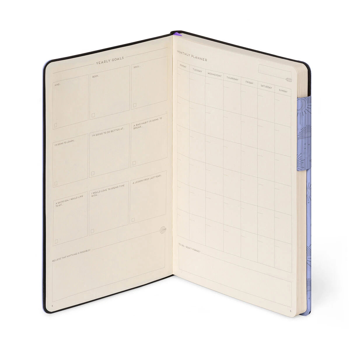 Legami - Lined Notebook with Monochrome Soft Cover - Cosmic Lilac - My Notebook