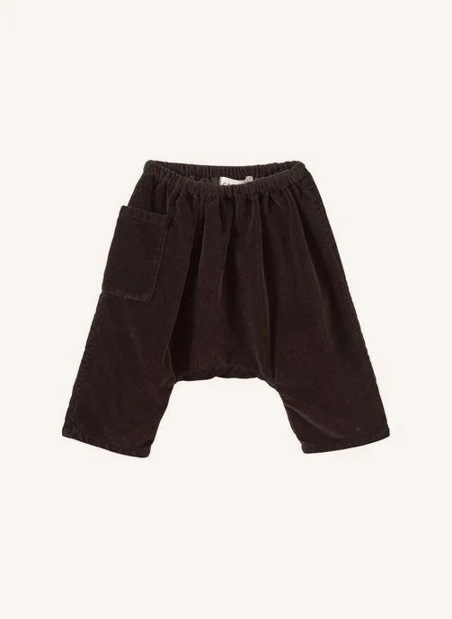 Caramel - Ficus Velvet Harem Pants | Chocolate
