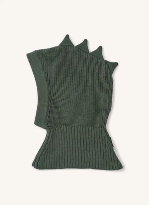Liewood - Hanibal Dinosaur organic cotton balaclava | Haki