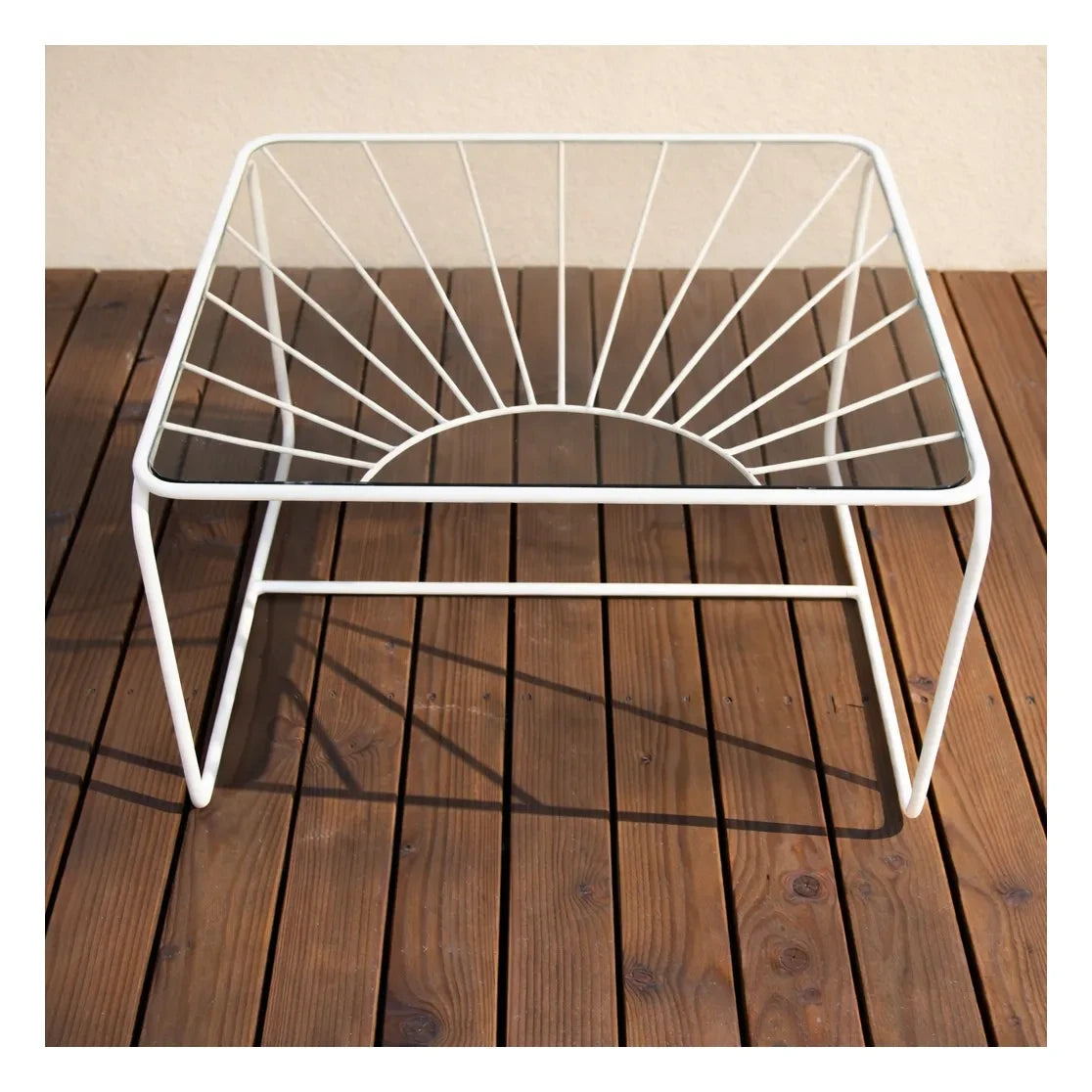 Honoré - Eldorado Coffee Table with Smoked Glass Top | Beige
