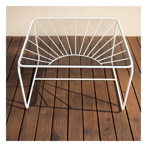 Honoré - Eldorado Coffee Table with Smoked Glass Top | Beige