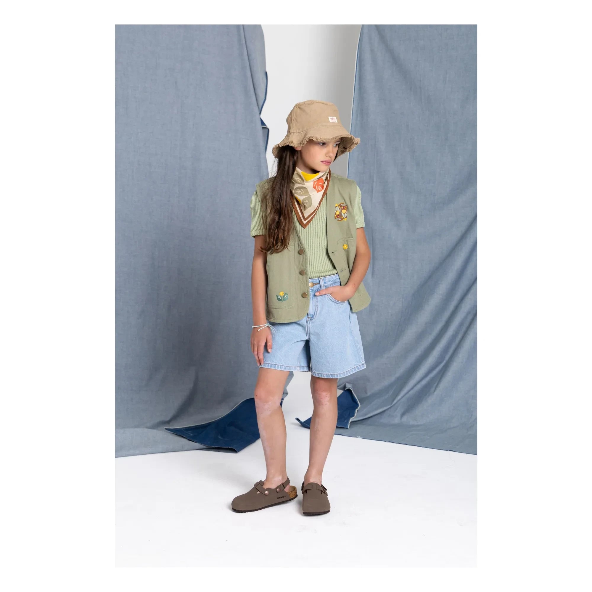Hundred Pieces - Denim Daisie şort | Mavi