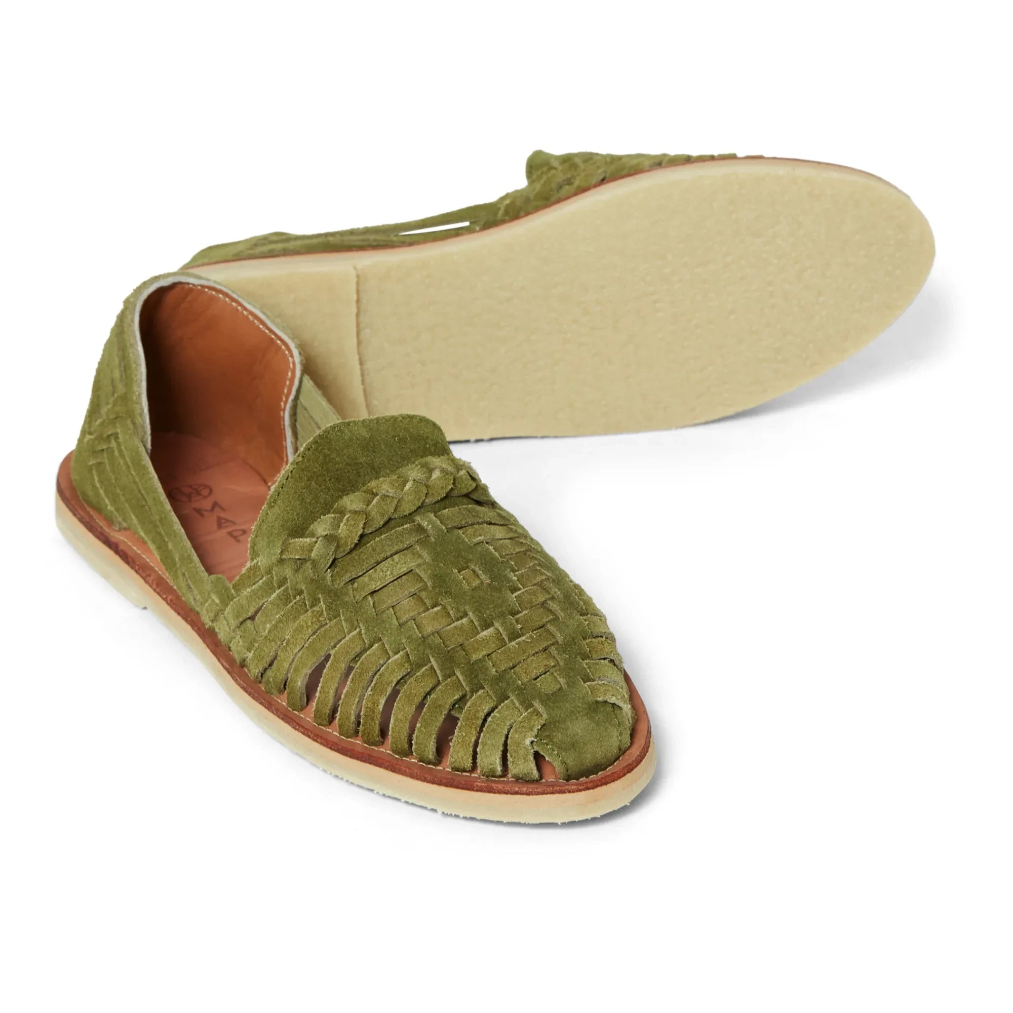 Mapache - Alegre Suede Sandals | Olive Green