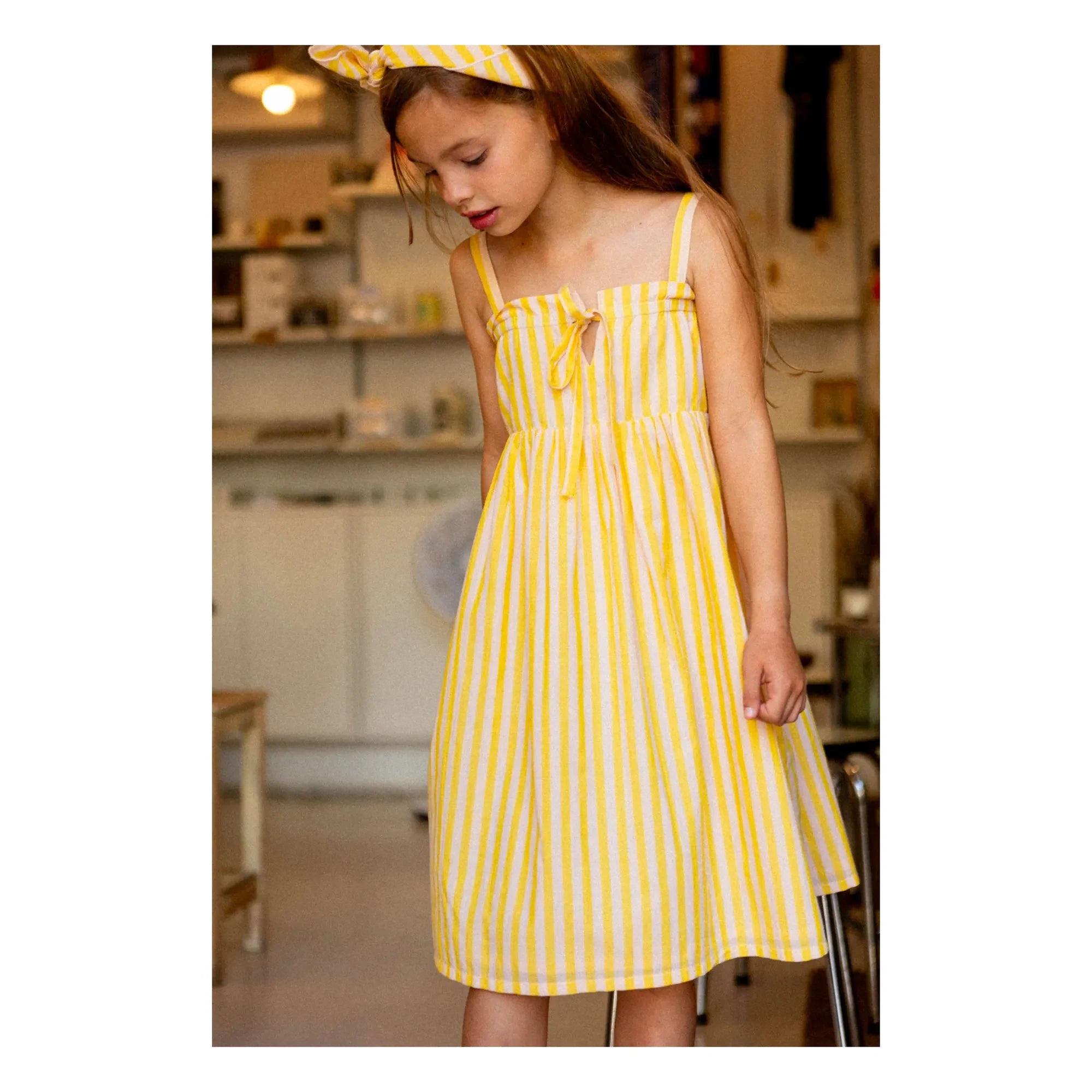 Louis Louise - Dress Aimée Rayée | Sarı