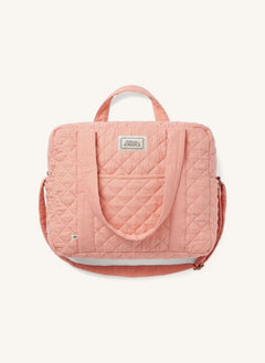 Editions Aimable - Suzanne baby diaper bag | Old Rose Gauze