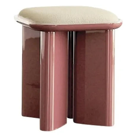 Gabrielle Paris - Lazarus Lake Upholstered Pouf | Cranberry