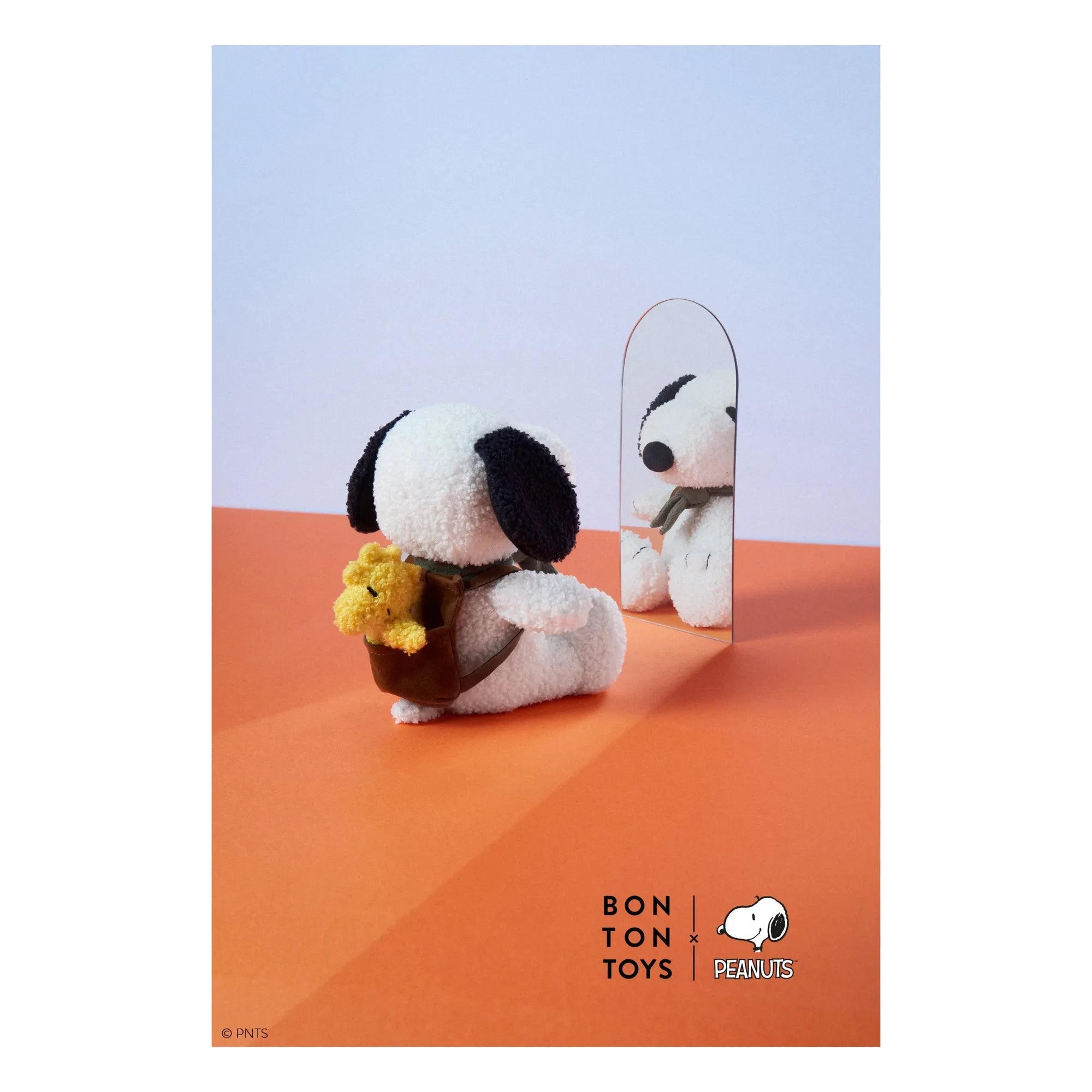 Bon Ton Toys - SNOOPY - Plush Toy with Woodstock in Bag