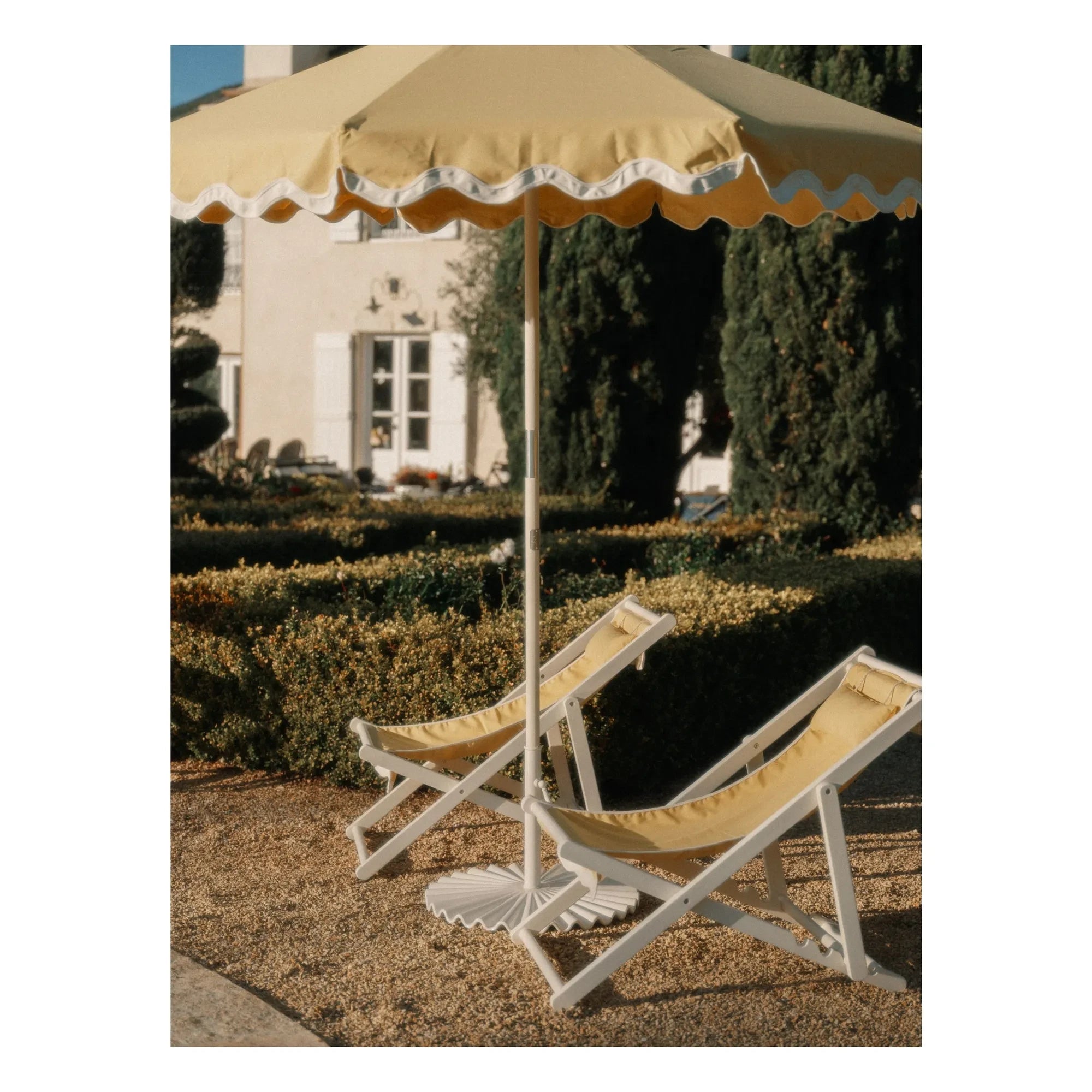Business & Pleasure Co. - Beach Club Wavy Umbrella | Yellow
