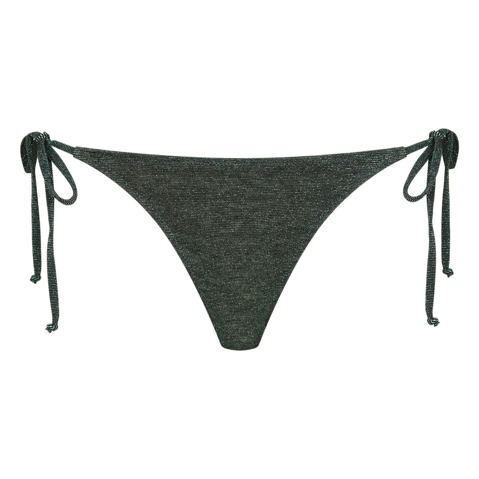 Momoni - Malene Metallic Shorts | Green