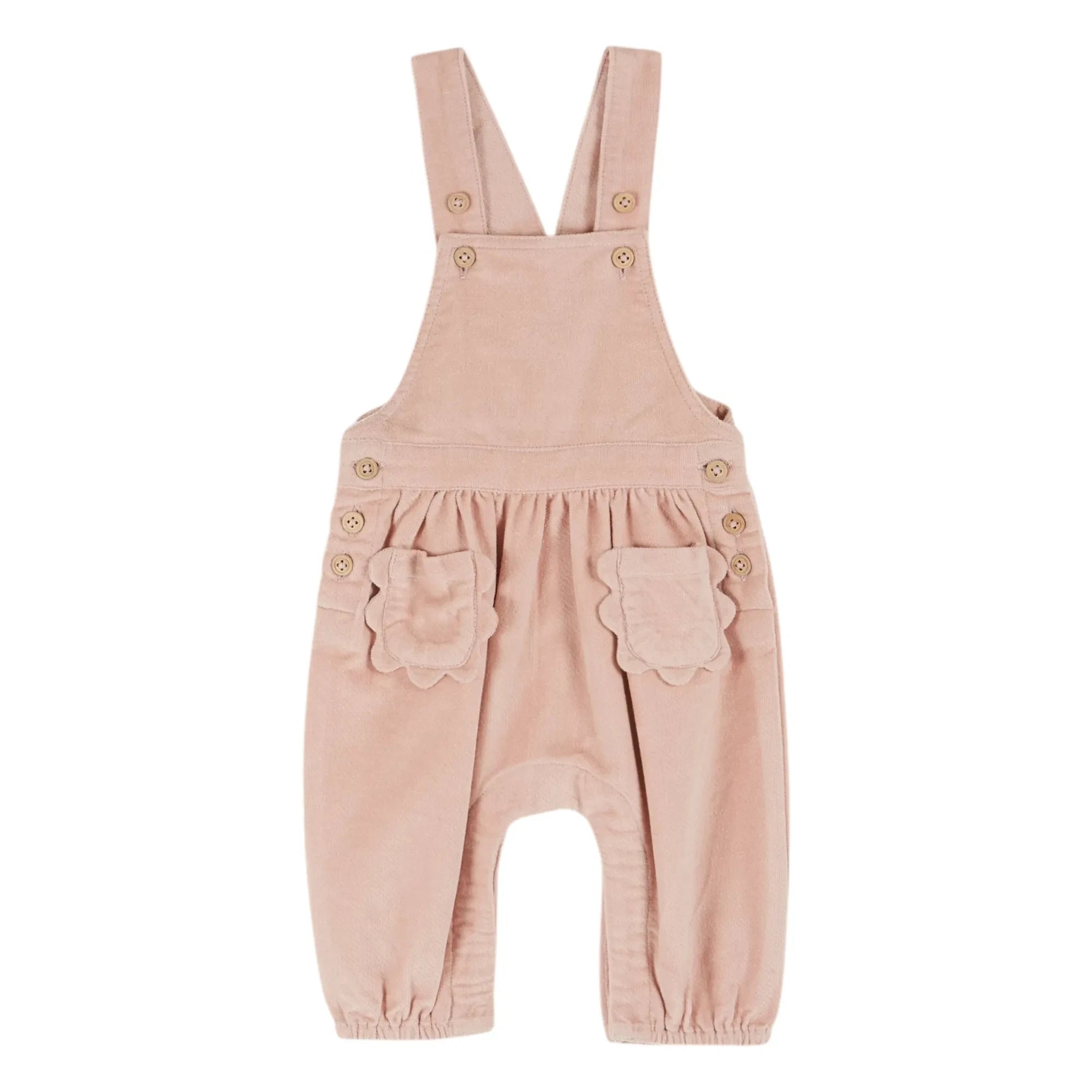 Emile et Ida - Velvet Overalls | Light Pink