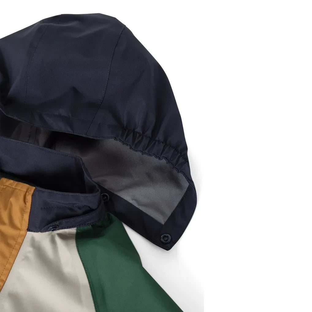Liewood - Pedia Color-Blocked Recycled Fiber Rain Set | Dark green
