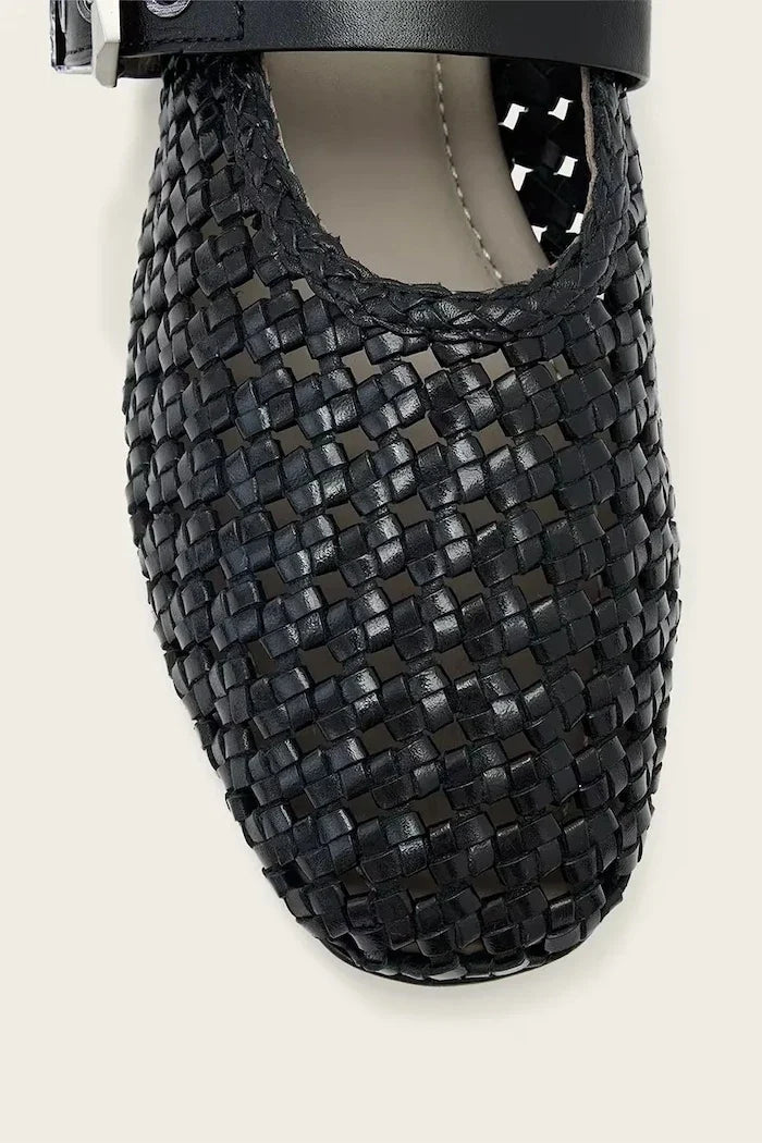 AllSaints Sabine Woven Flat Deri Babet
