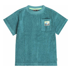 Tumble N'Dry - Morea Oversized Organic Cotton T-shirt | Peacock Blue