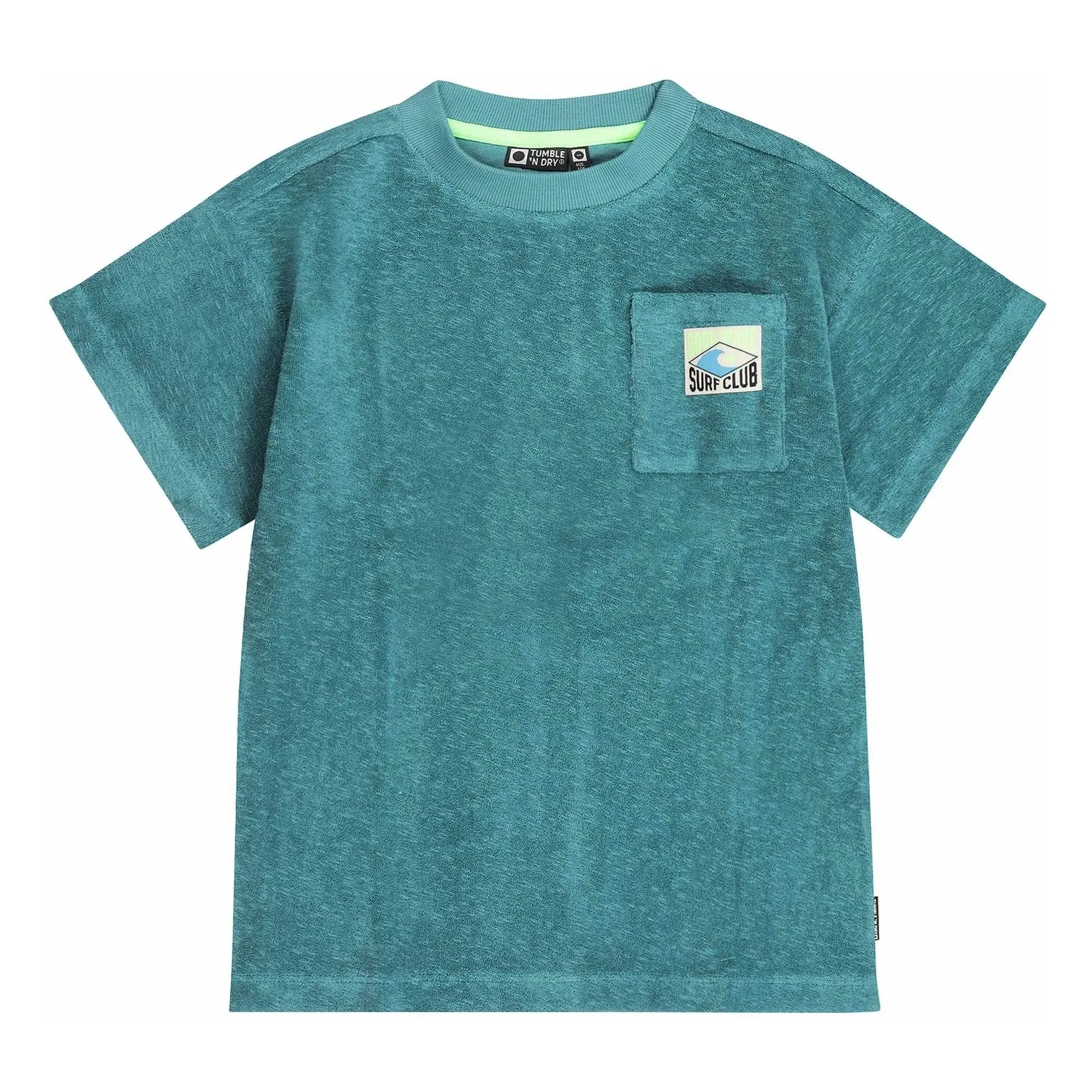 Tumble N'Dry - Morea Oversized Organic Cotton T-shirt | Peacock Blue