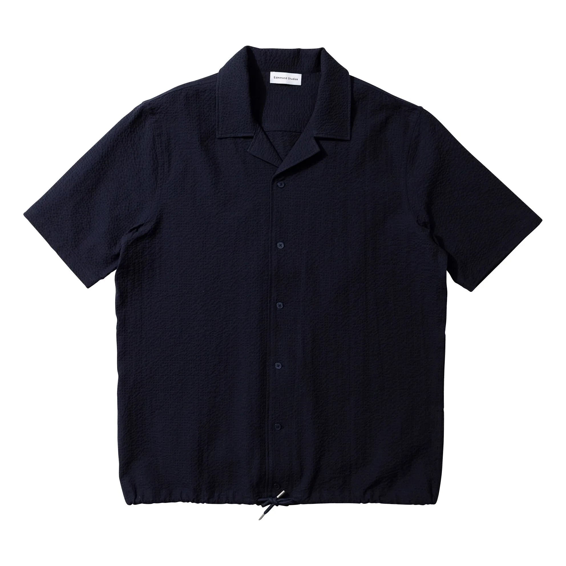 Edmmond Studios - Travis Short Sleeve Shirt | Dark Blue