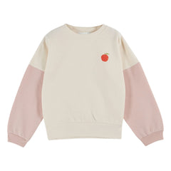 Emile et Ida - Organic Cotton Fleece Sweatshirt | Pale Pink
