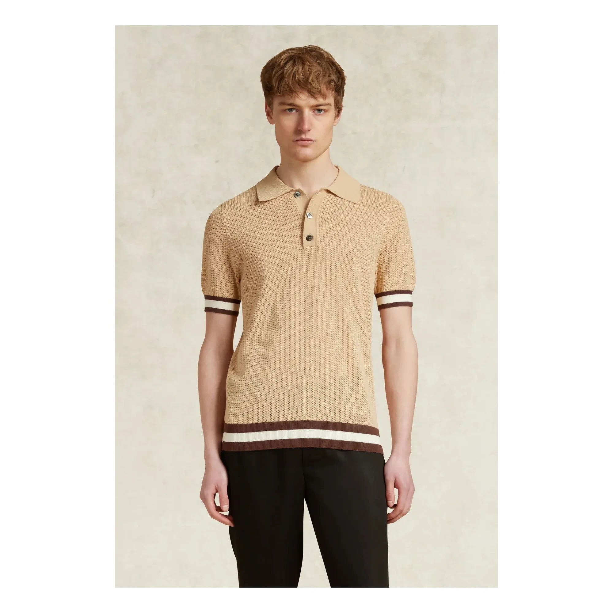 Ché Studios - Quinn Polo T-Shirt | Camel