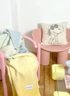 Maison Deux - Sunglasses Cotton Cushion Cover - Maison Deux x Peanuts | White