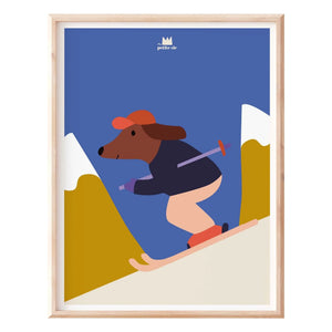 Ma petite vie - Kayak dog poster